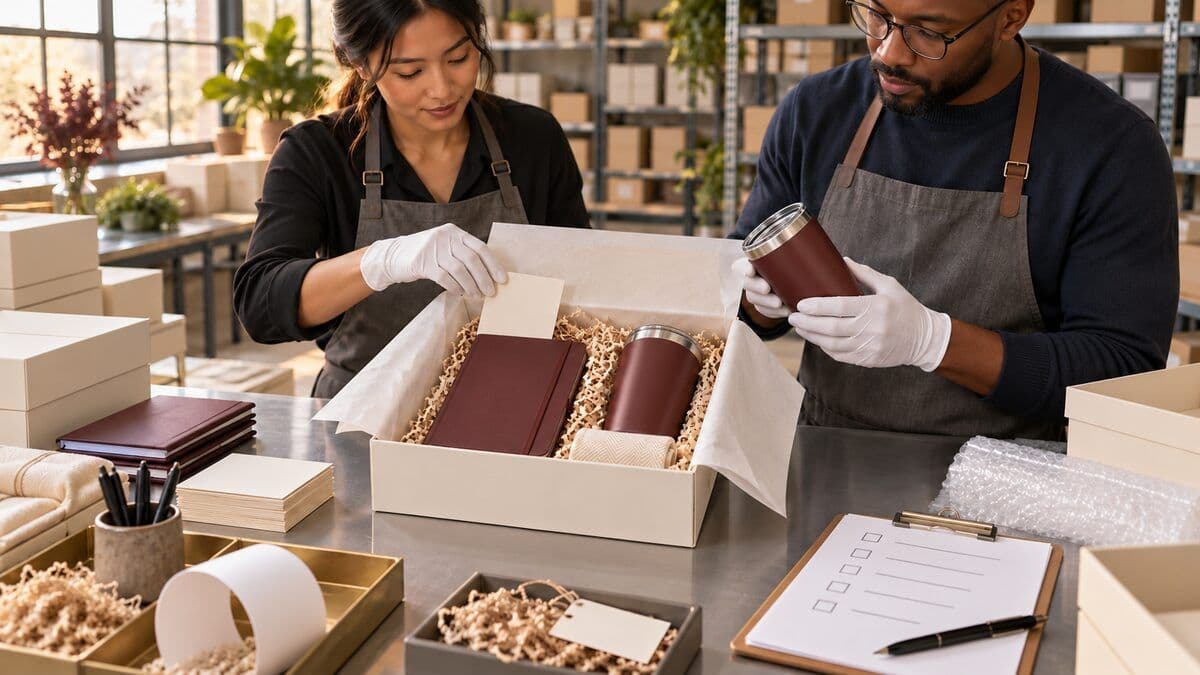 Corporate Gift Kitting Explained: Assembly, Inserts, Quality Control, Storage, and Fulfillment