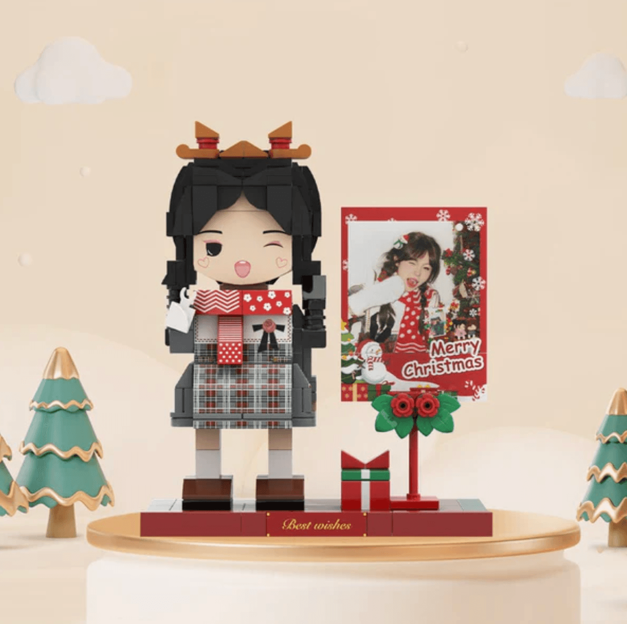 Christmas Brick Figures Full Body Custom