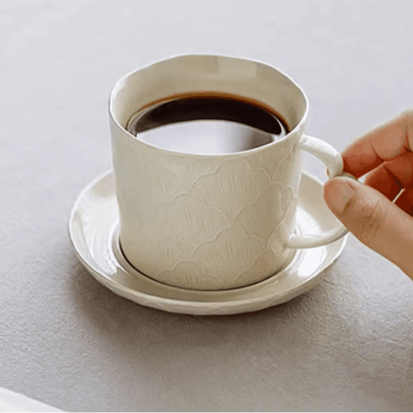 American coffee cup (grey pottery)
