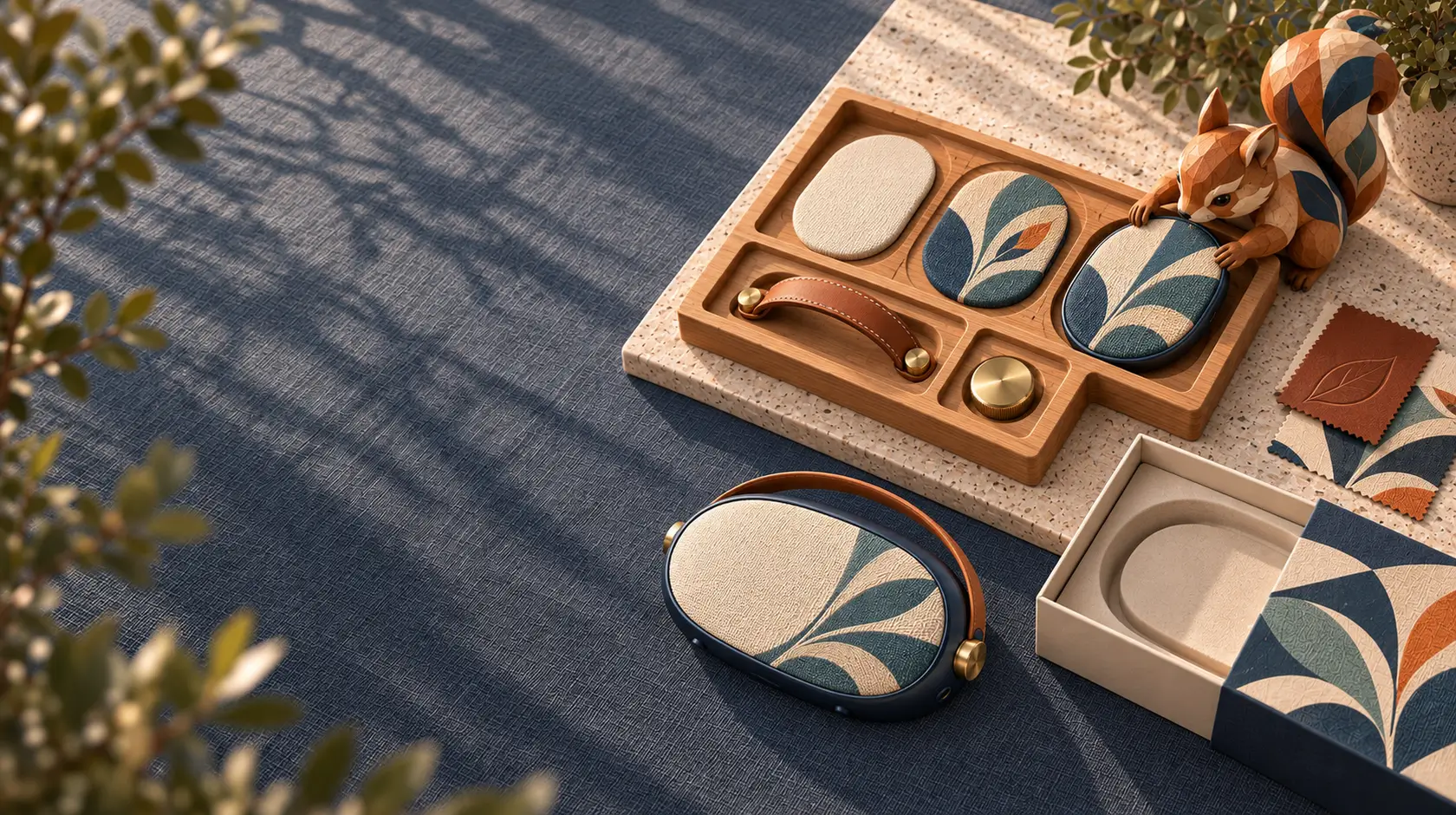 Fully Custom Products & Packaging: Merchandise concept illustration